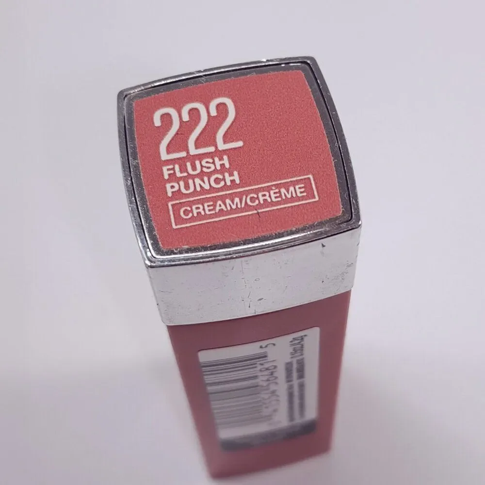 Maybelline‎ Color Sensational Lipstick Cream Flush Punch 222 creme discontinued